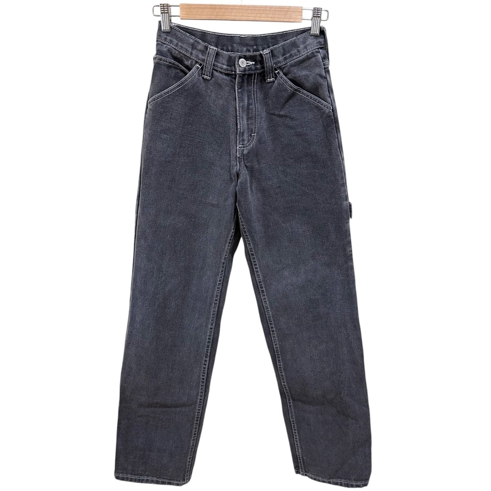 John Galt Brandy Melville Womens Size S Carpenter Jeans Faded Black Straight Leg